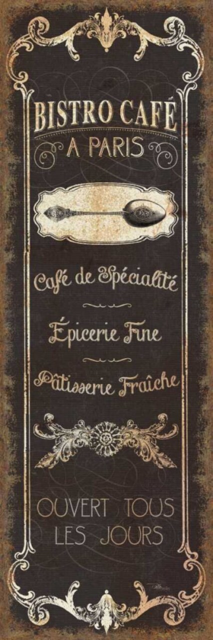 Parisian Signs Panel - II Poster Print by Pela Studio - Item # VARPDX13111